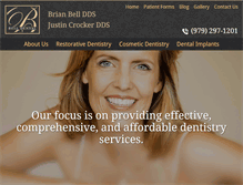 Tablet Screenshot of belldentalsmiles.com